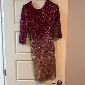 Dorthy Perkins ombré sequin midi dress